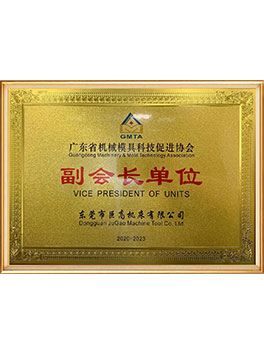 Vice President Unit of Guangdong Machinery Mold Technology Promotion Association